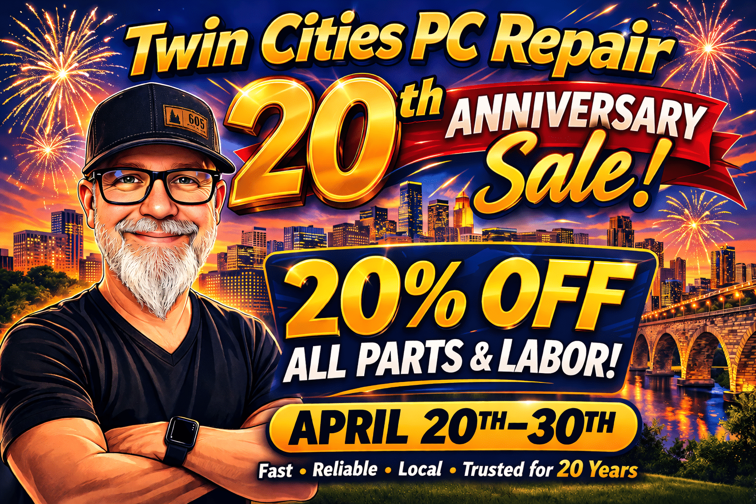 Twin Cities PC Repair 20th anniversary sale