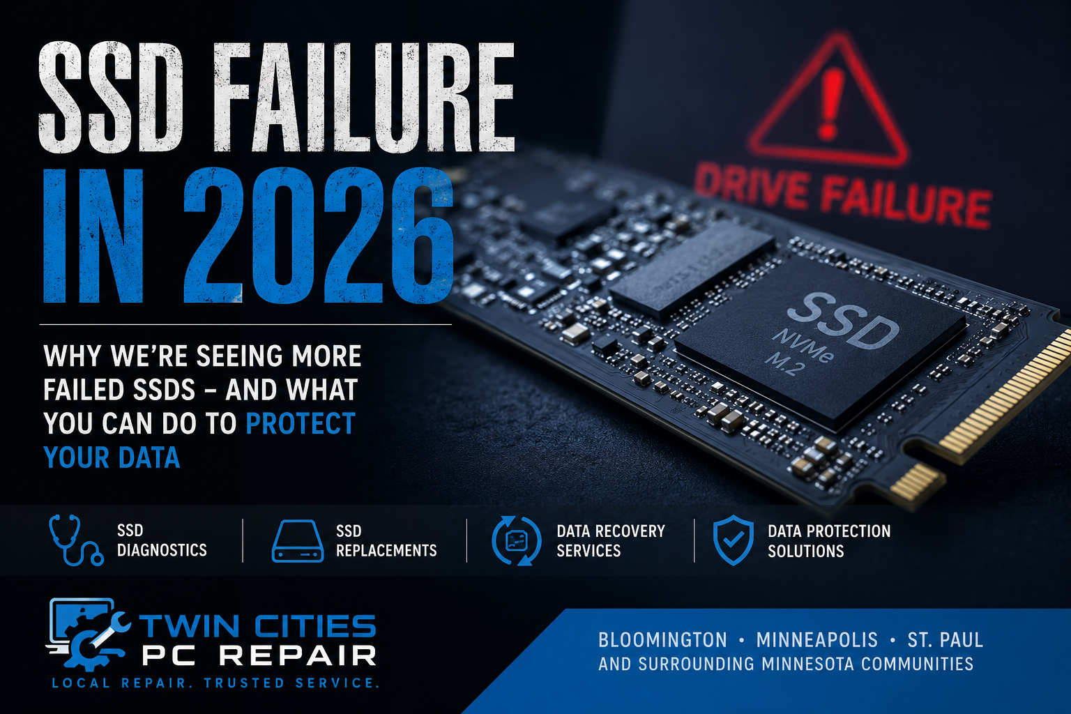 SSD Failure Repair Bloomington MN