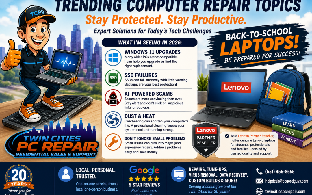 Trending Computer Repair Topics for Summer 2026: Stay Protected, Stay Productive, and Get Ready for Back-to-School