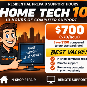 Home Tech 10 prepaid computer support Bloomington MN