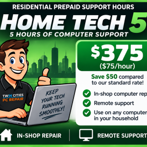 Home Tech 5 prepaid computer support Bloomington MN